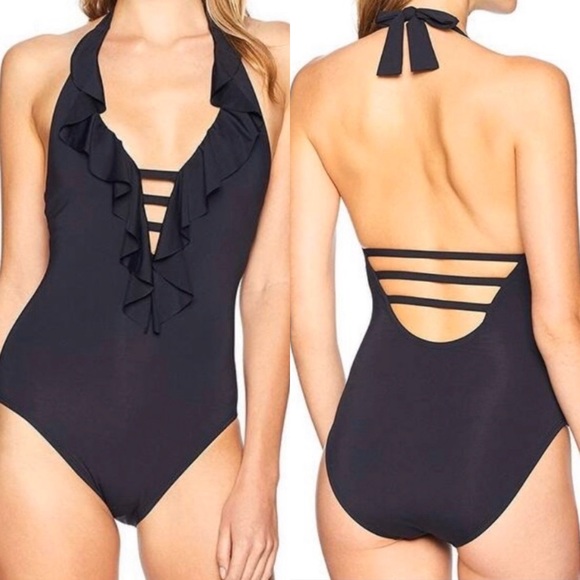 bleu rod beattie plunge ruffle